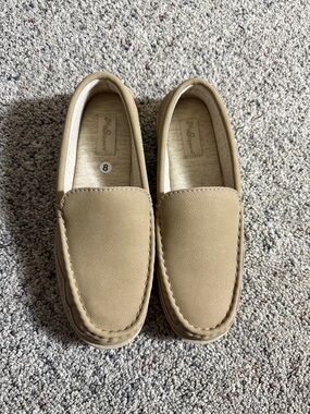 My Slippers Men’s Leather Loafer Slip-Ons in Tan Sz 8